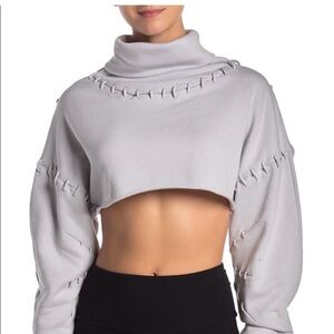 ALO Yoga Light Gray Crop top